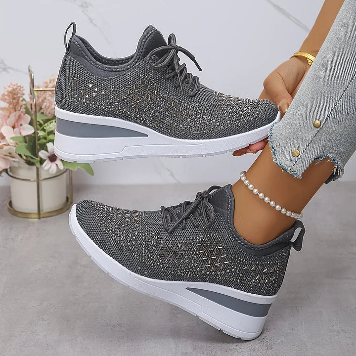Giselle – Scarpe da ginnastica ortopediche con strass scintillanti