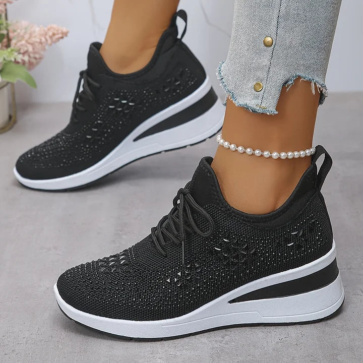 Giselle – Scarpe da ginnastica ortopediche con strass scintillanti