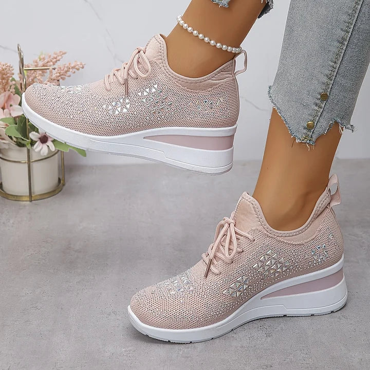 Giselle – Scarpe da ginnastica ortopediche con strass scintillanti