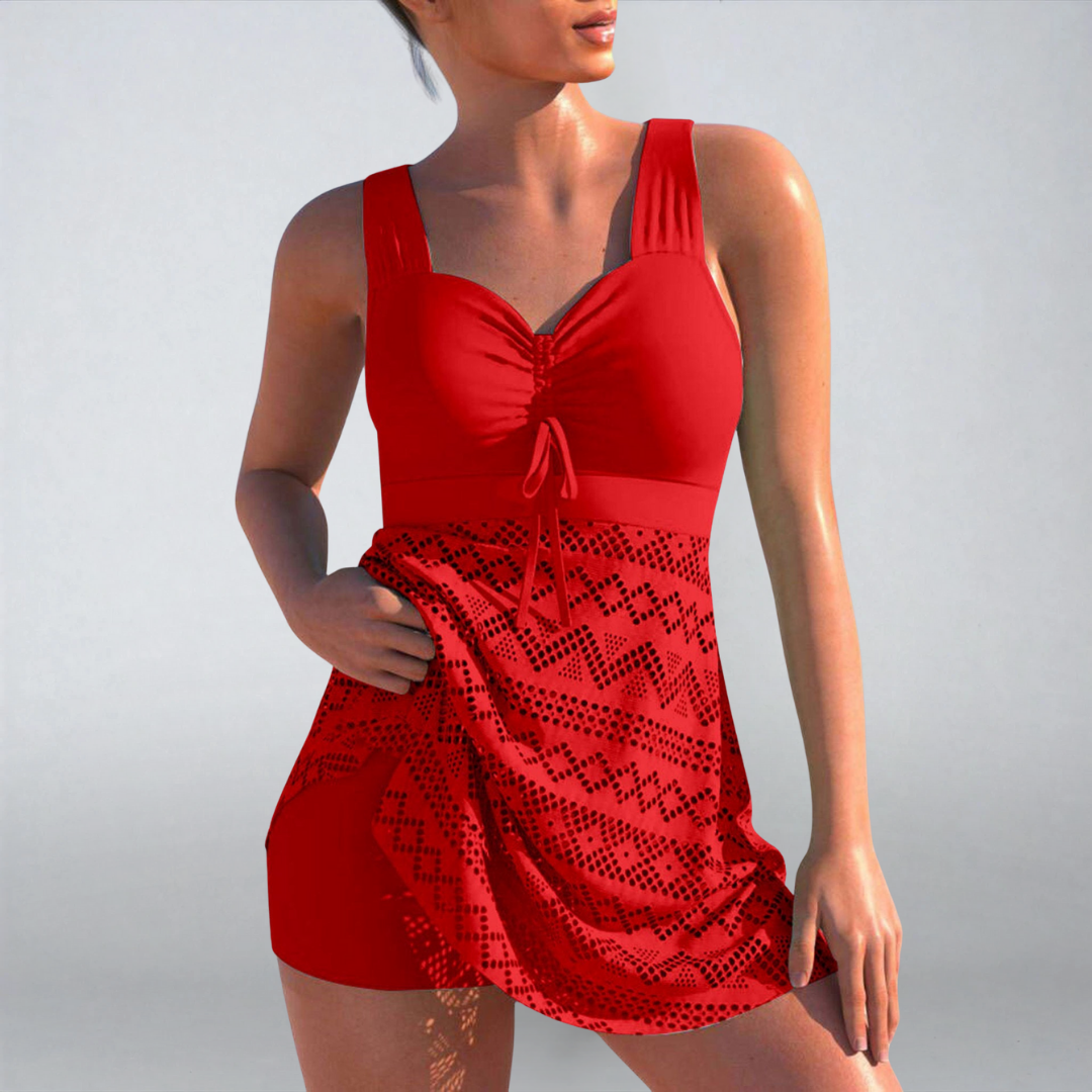 Velina | Costume Intero Elegante con Effetto Pizzo