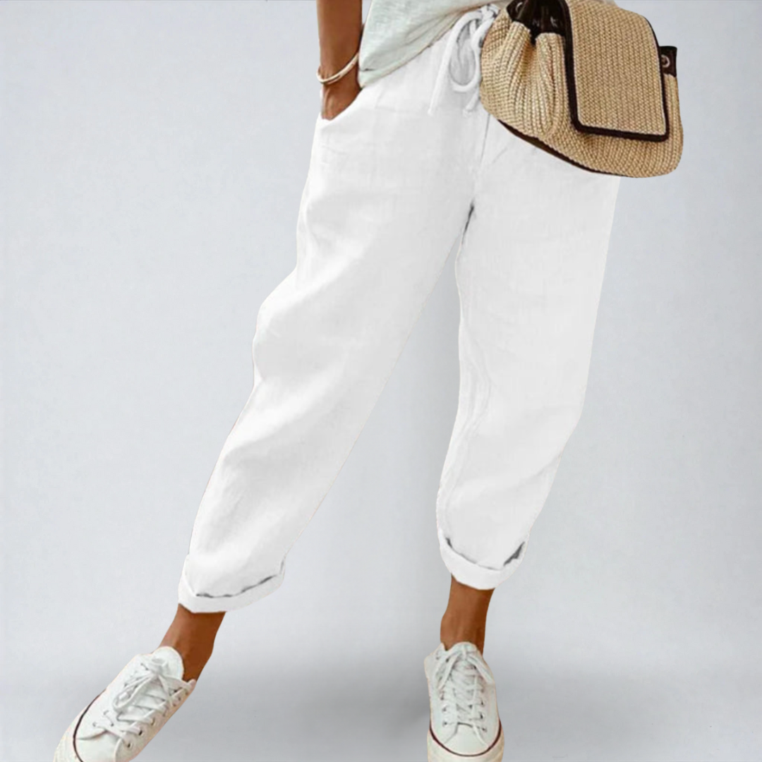 Verena™ | Pantaloni Leggeri da Mezza Stagione – Eleganza e Comfort Naturale