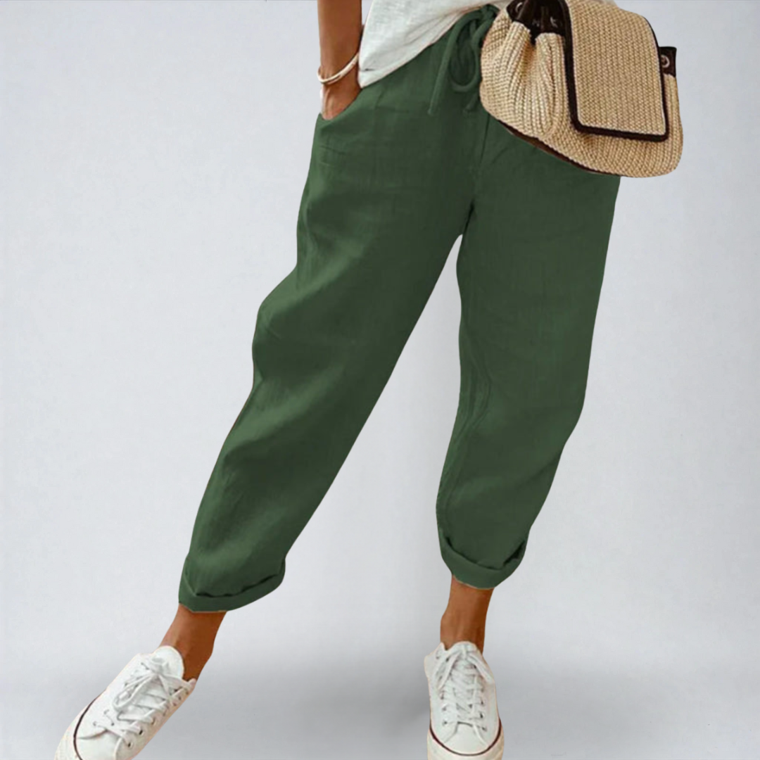 Verena™ | Pantaloni Leggeri da Mezza Stagione – Eleganza e Comfort Naturale