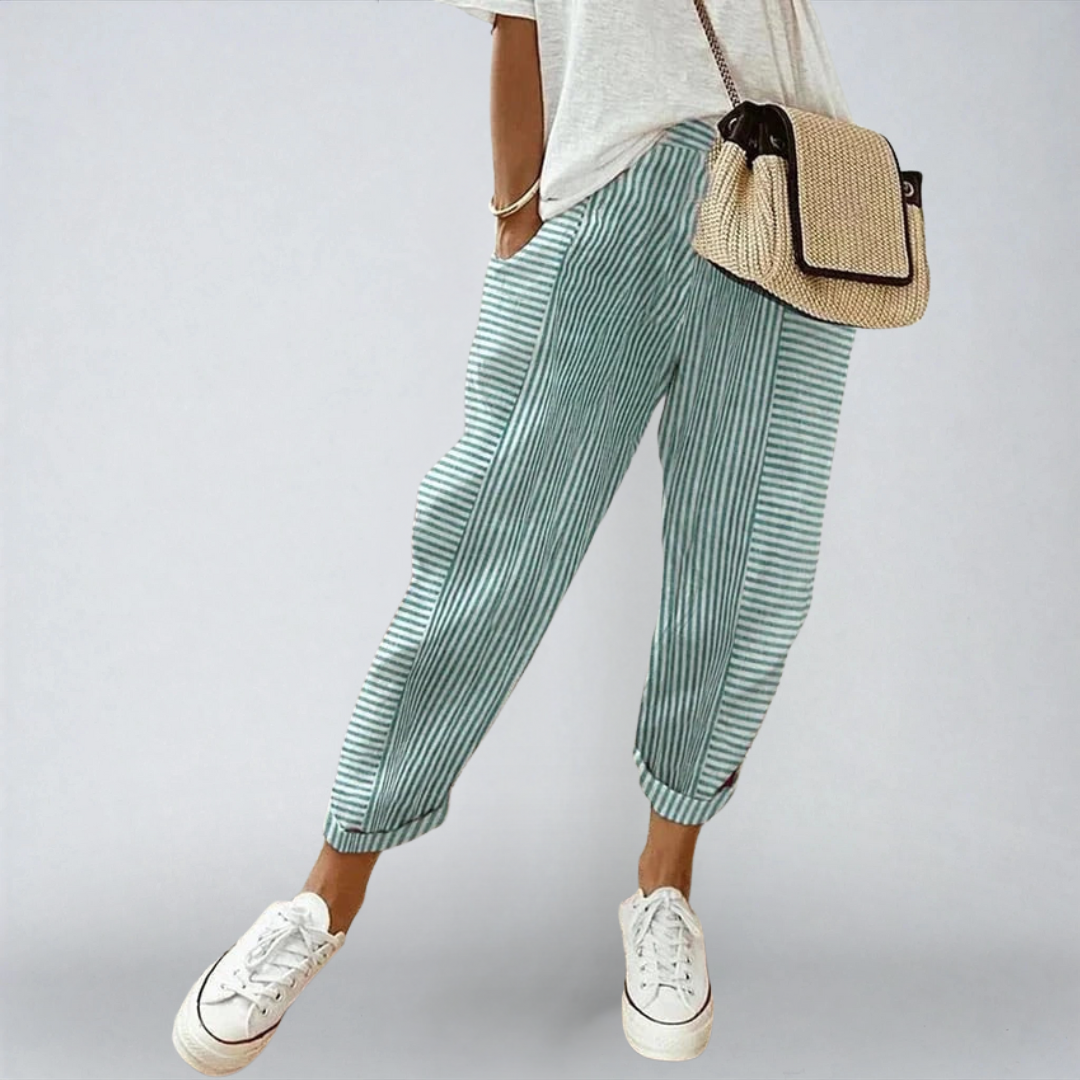 Liana™ | Pantaloni a Righe Eleganti e Versatili