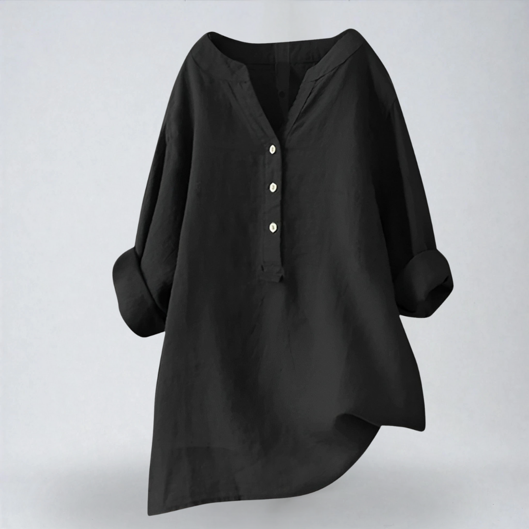 Elina | Camicia in Lino Fresca e Rilassata per le Giornate Estive