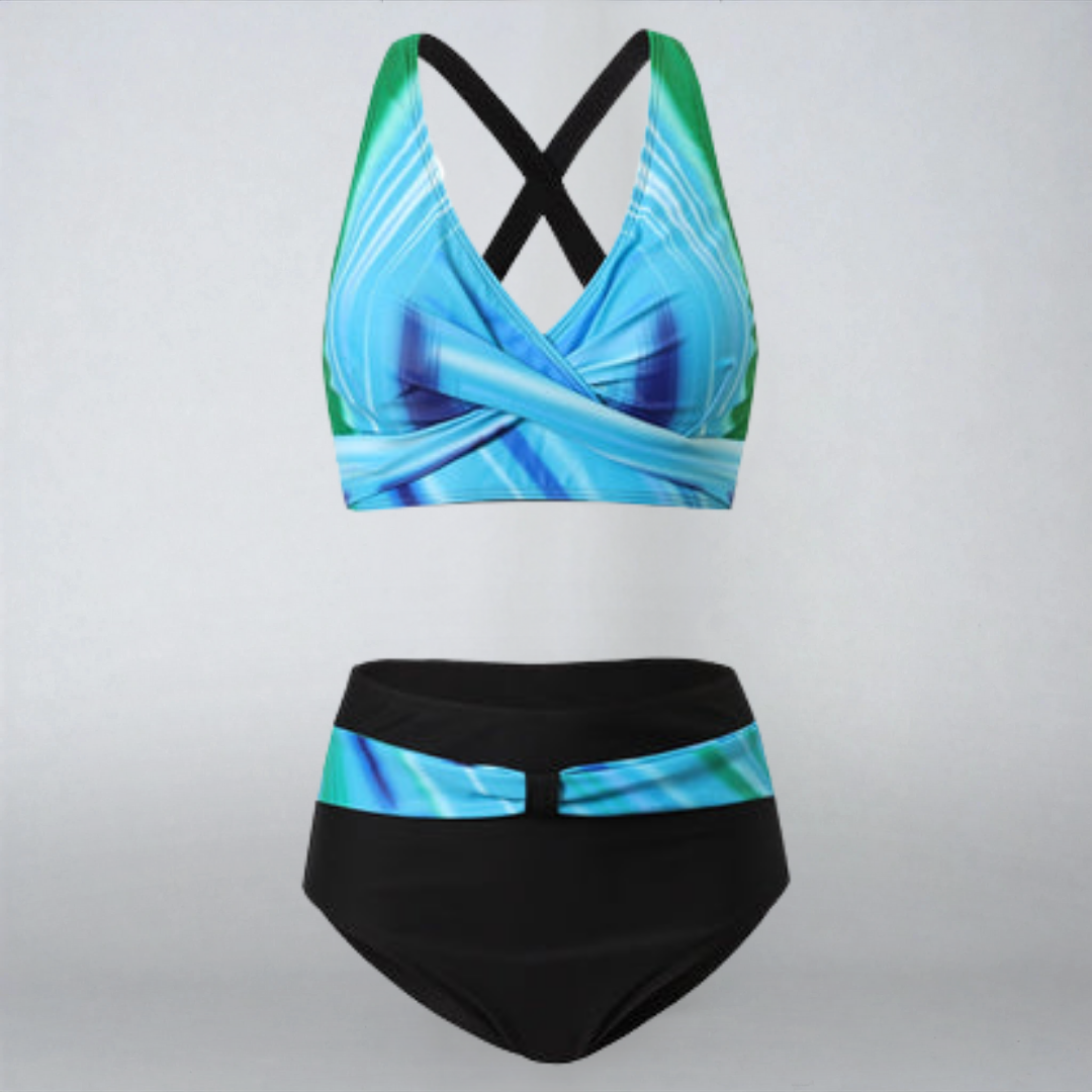 Luxsse | Bikini Colorato “Vetra” con Fasce Trendy e Top Supportivo