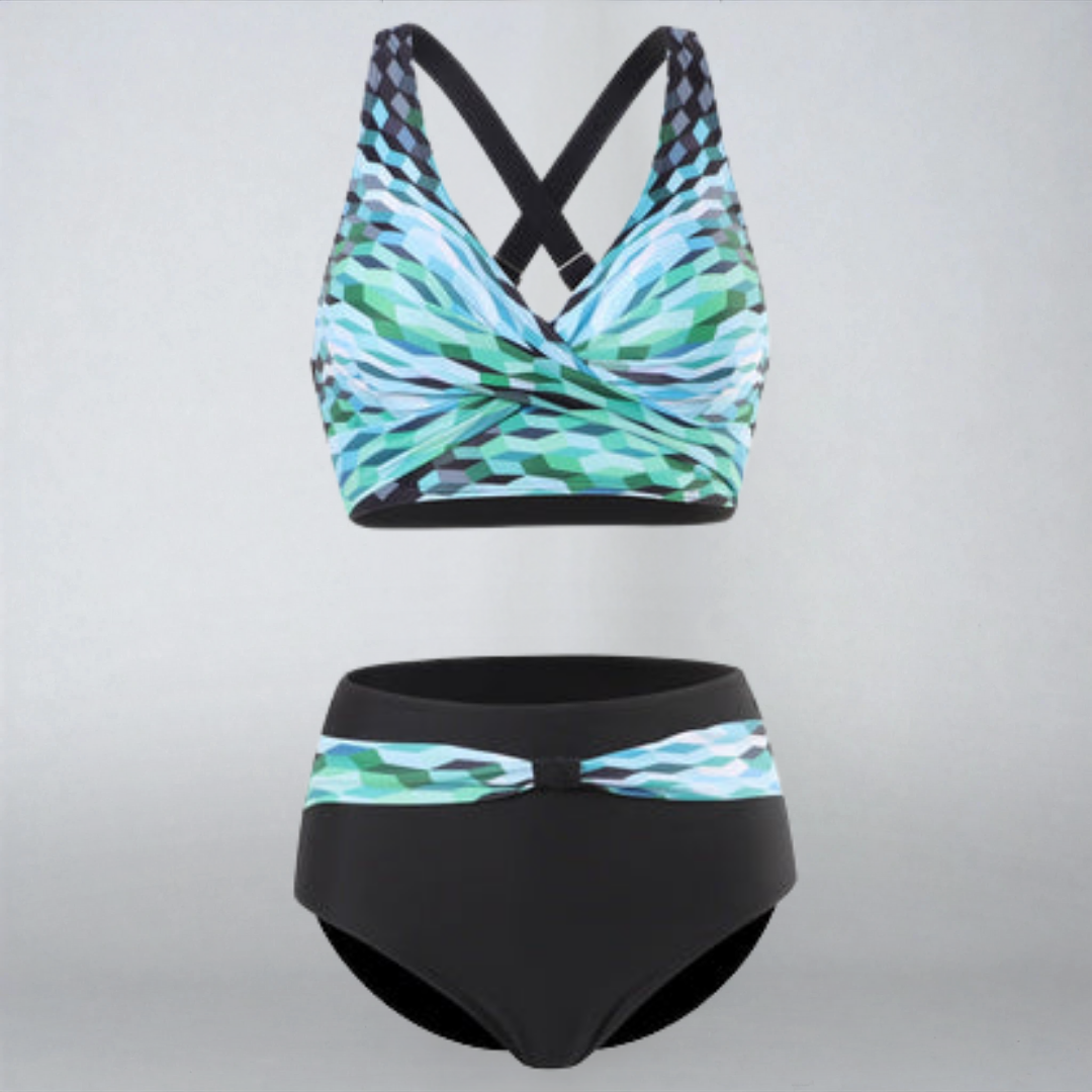 Luxsse | Bikini Colorato “Vetra” con Fasce Trendy e Top Supportivo