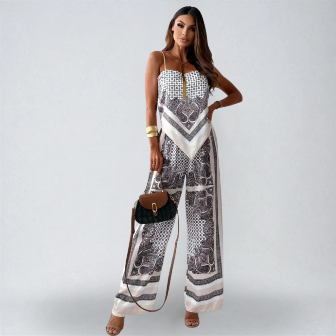 Lena – Elegante Completo a Due Pezzi con Dettagli Annodati