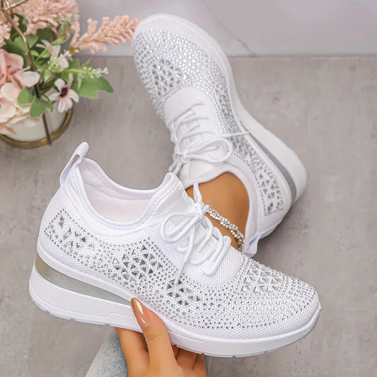 Giselle – Scarpe da ginnastica ortopediche con strass scintillanti