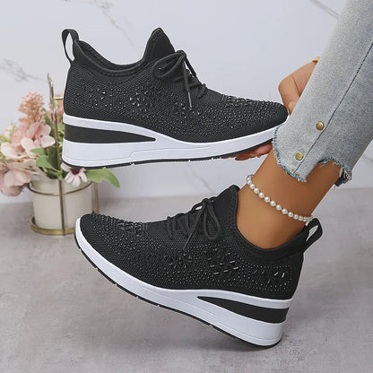 Giselle – Scarpe da ginnastica ortopediche con strass scintillanti