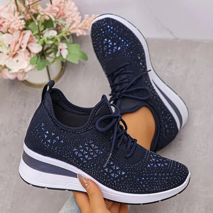 Giselle – Scarpe da ginnastica ortopediche con strass scintillanti