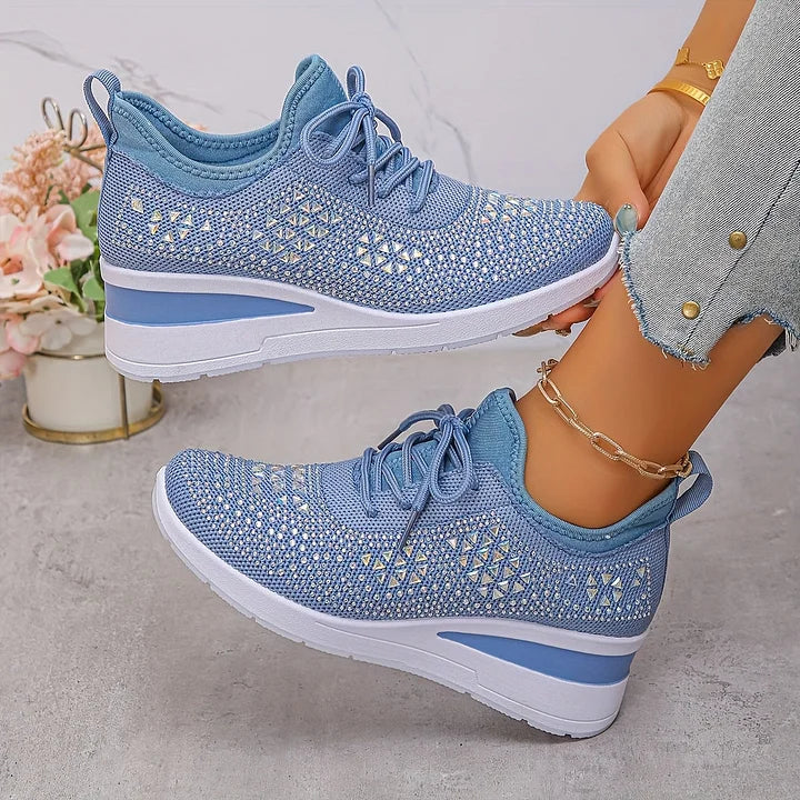 Giselle – Scarpe da ginnastica ortopediche con strass scintillanti