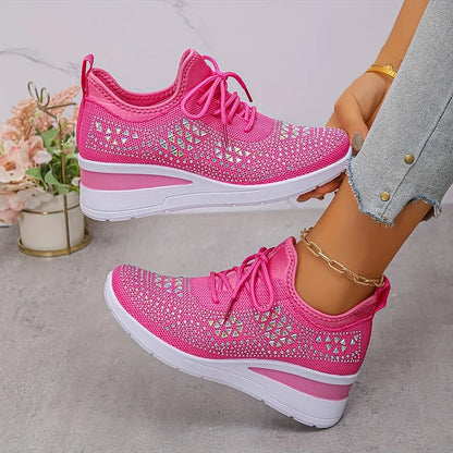 Giselle – Scarpe da ginnastica ortopediche con strass scintillanti