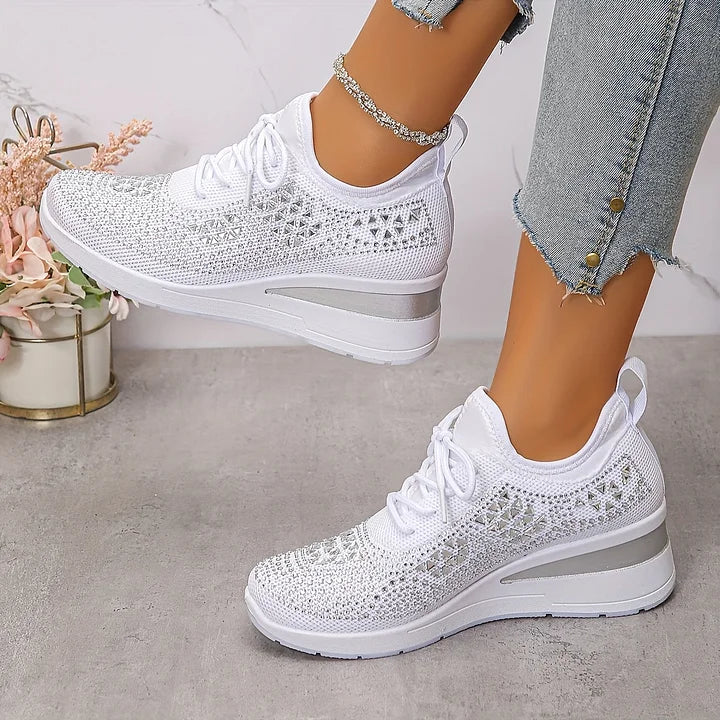 Giselle – Scarpe da ginnastica ortopediche con strass scintillanti