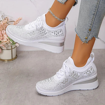 Giselle – Scarpe da ginnastica ortopediche con strass scintillanti