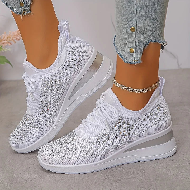 Giselle – Scarpe da ginnastica ortopediche con strass scintillanti