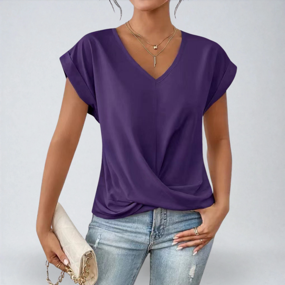 Claudia™ | T-shirt Casual con Scollo a Cuore [1 Acquistata, 1 in Omaggio]