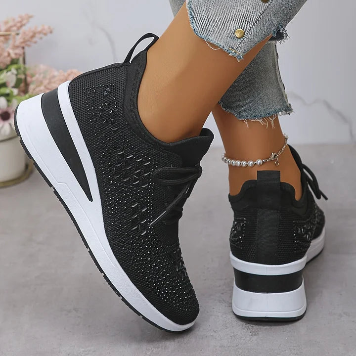 Giselle – Scarpe da ginnastica ortopediche con strass scintillanti