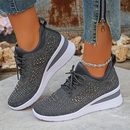 Giselle – Scarpe da ginnastica ortopediche con strass scintillanti
