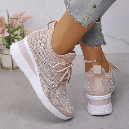 Giselle – Scarpe da ginnastica ortopediche con strass scintillanti