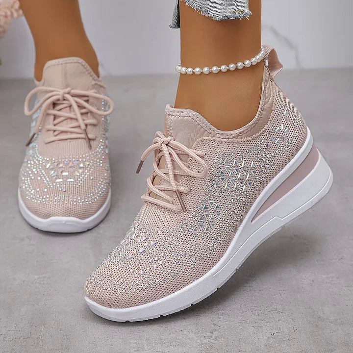 Giselle – Scarpe da ginnastica ortopediche con strass scintillanti