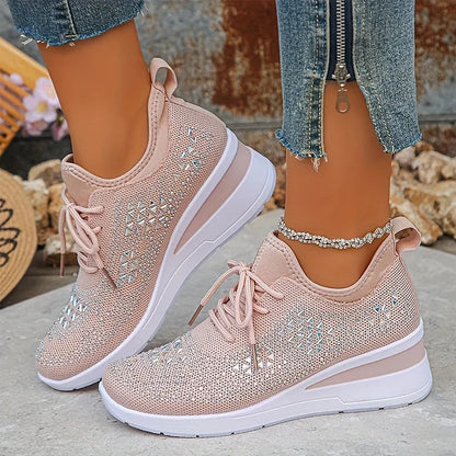 Giselle – Scarpe da ginnastica ortopediche con strass scintillanti