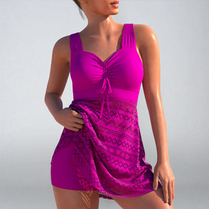Velina | Costume Intero Elegante con Effetto Pizzo