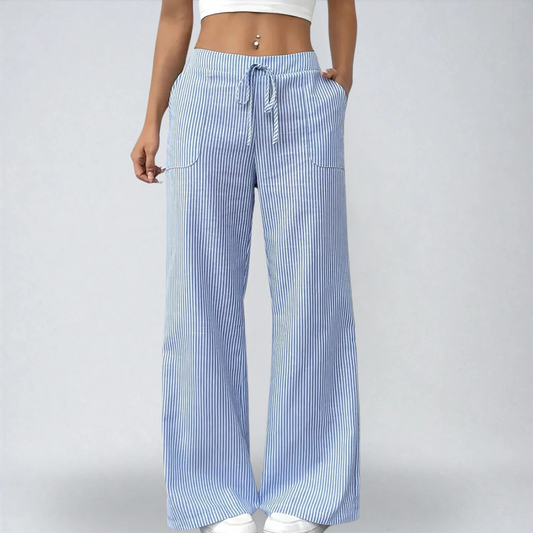 Liana™ | Pantaloni Estivi a Strisce – Eleganza e Comfort Quotidiano