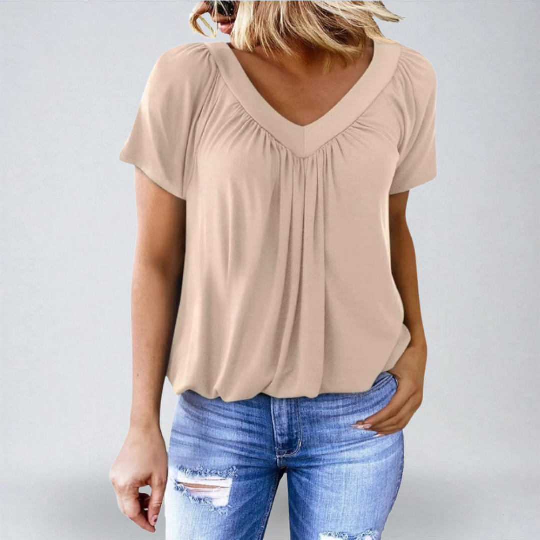 Silvia™ | Blusa Plissettata Elegante