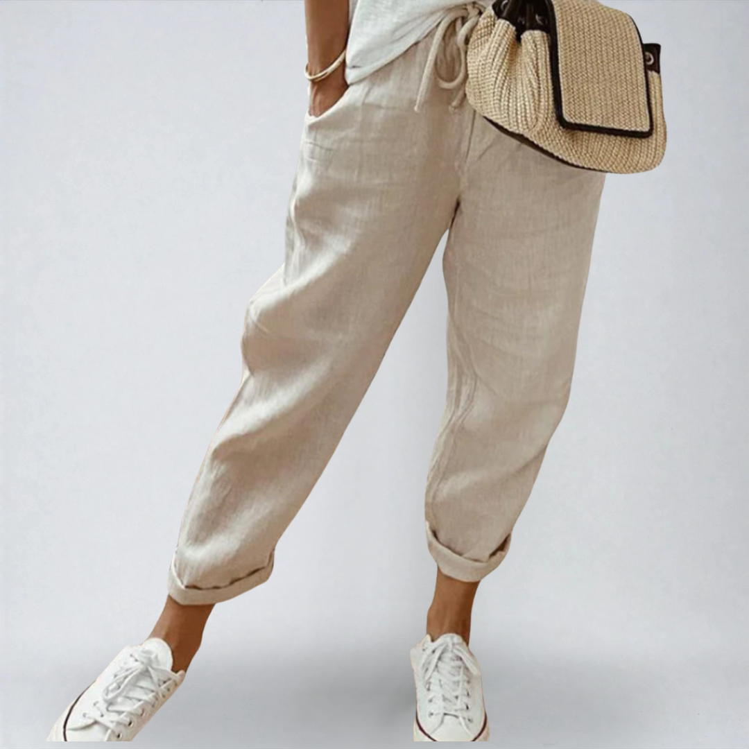 Verena™ | Pantaloni Leggeri da Mezza Stagione – Eleganza e Comfort Naturale