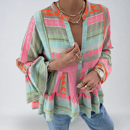 Giada™ | Camicia Slim a Maniche Lunghe per la Mezza Stagione
