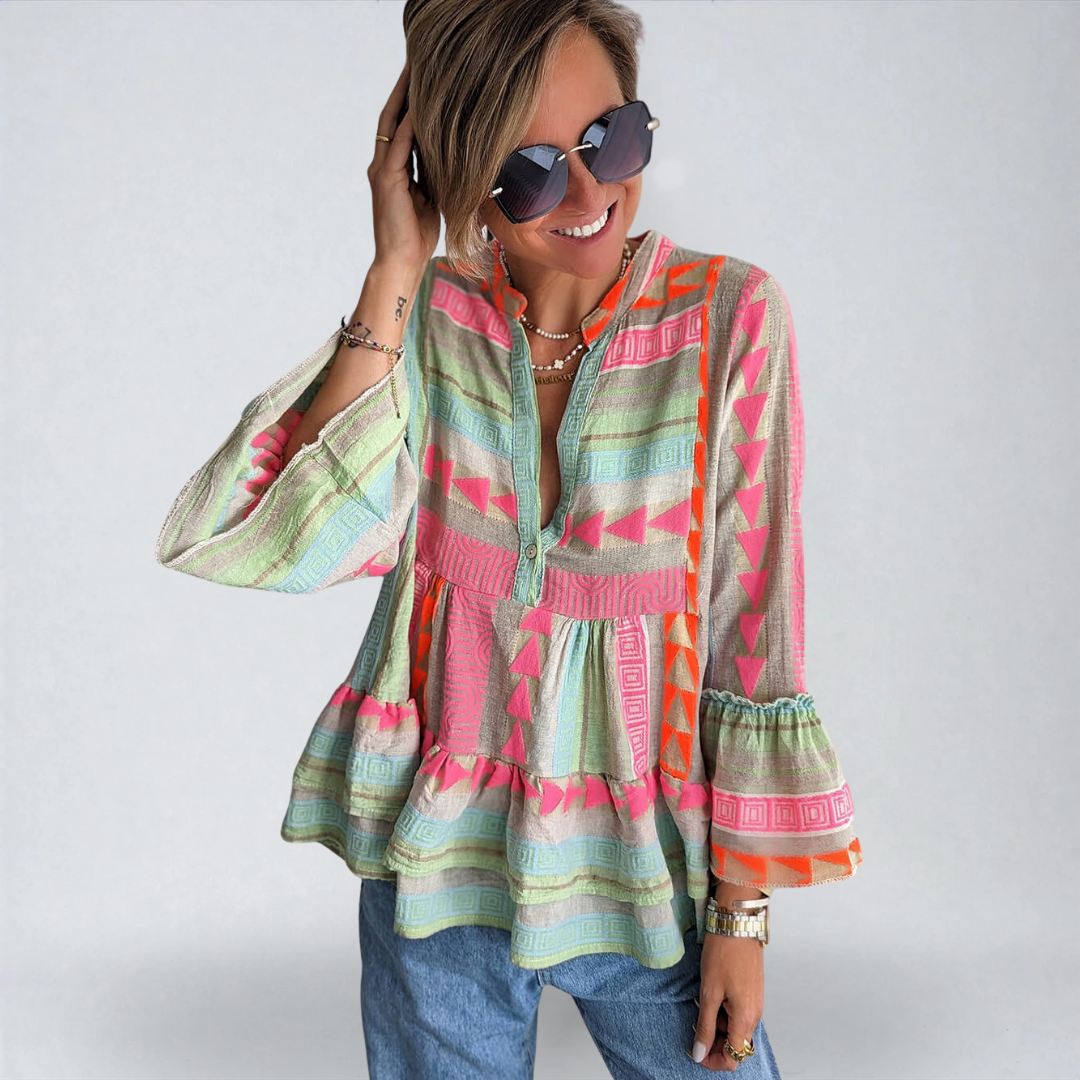 Giada™ | Camicia Slim a Maniche Lunghe per la Mezza Stagione