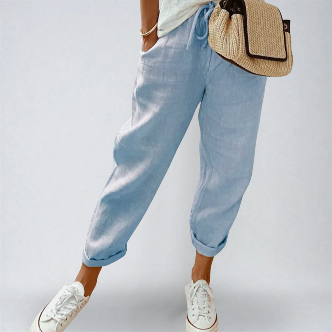 Verena™ | Pantaloni Leggeri da Mezza Stagione – Eleganza e Comfort Naturale