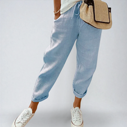 Verena™ | Pantaloni Leggeri da Mezza Stagione – Eleganza e Comfort Naturale