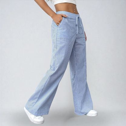 Liana™ | Pantaloni Estivi a Strisce – Eleganza e Comfort Quotidiano