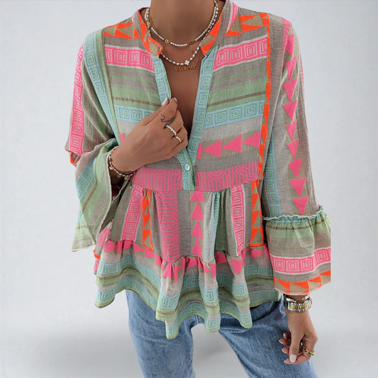 Giada™ | Camicia Slim a Maniche Lunghe per la Mezza Stagione