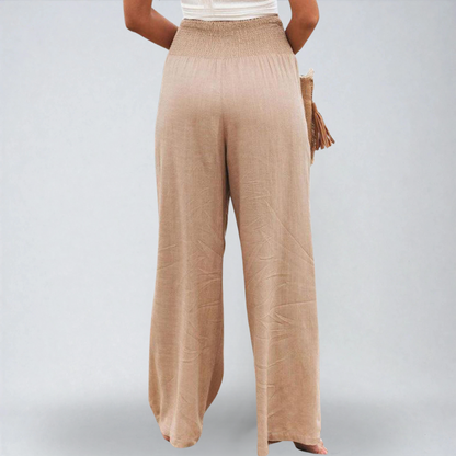 Aurora™ | Pantaloni Larghi in Lino – Comfort Naturale con Stile