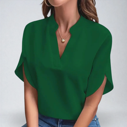 Gianna™ | Camicia con Collo a V Morbida e Raffinata