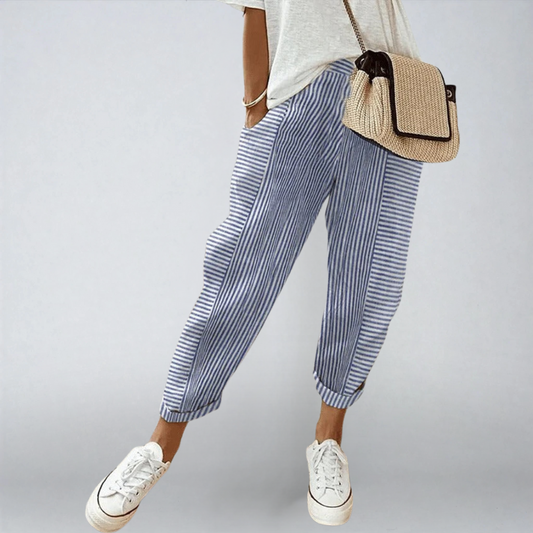 Liana™ | Pantaloni a Righe Eleganti e Versatili