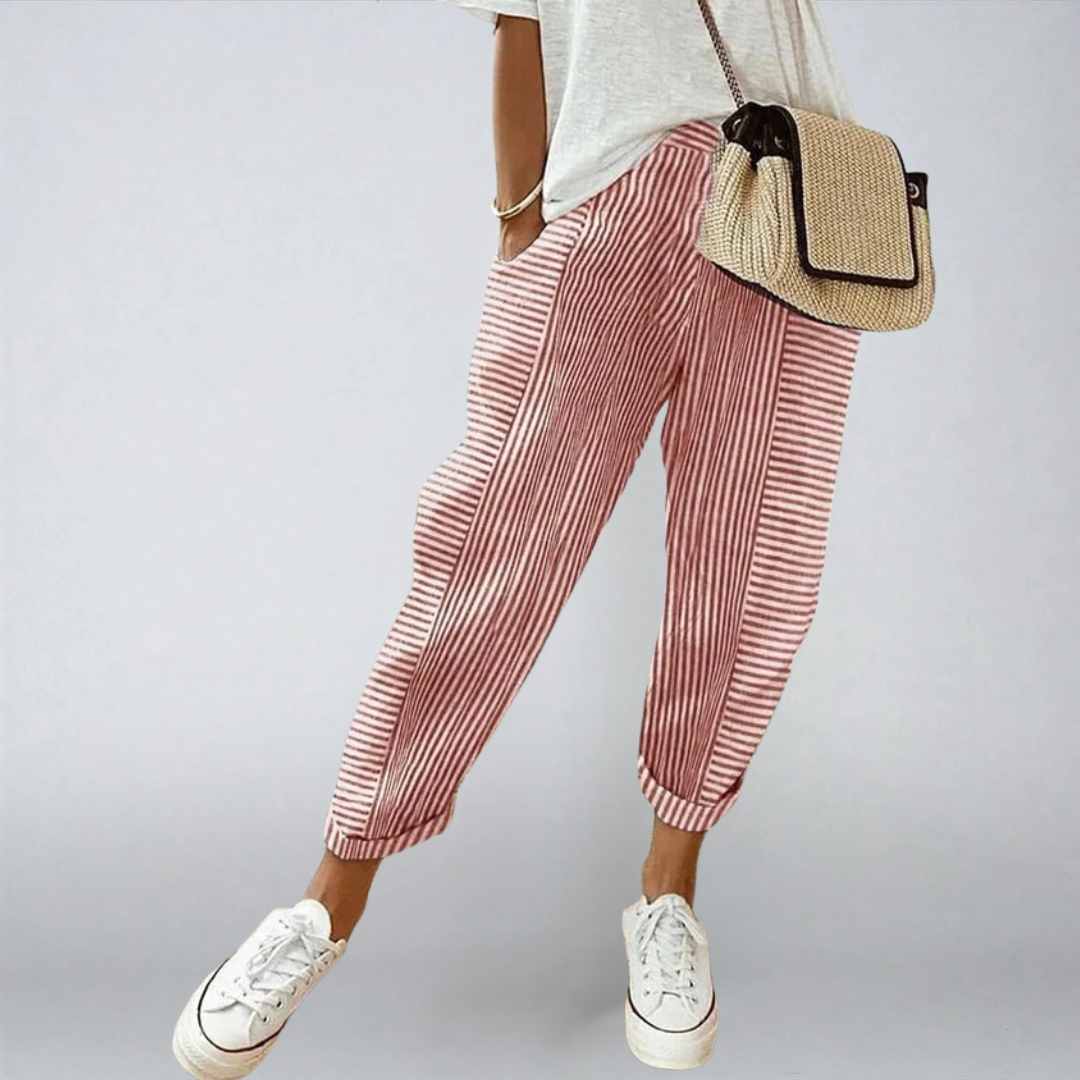 Liana™ | Pantaloni a Righe Eleganti e Versatili