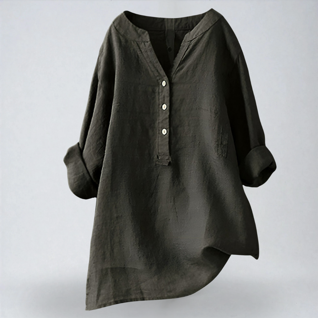 Elina | Camicia in Lino Fresca e Rilassata per le Giornate Estive