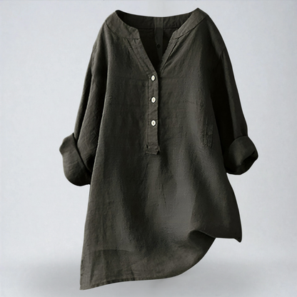 Elina | Camicia in Lino Fresca e Rilassata per le Giornate Estive