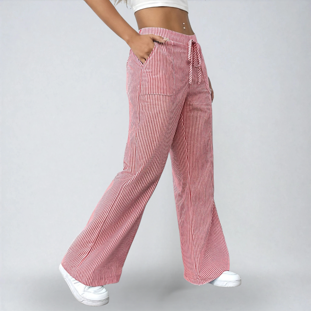 Liana™ | Pantaloni Estivi a Strisce – Eleganza e Comfort Quotidiano
