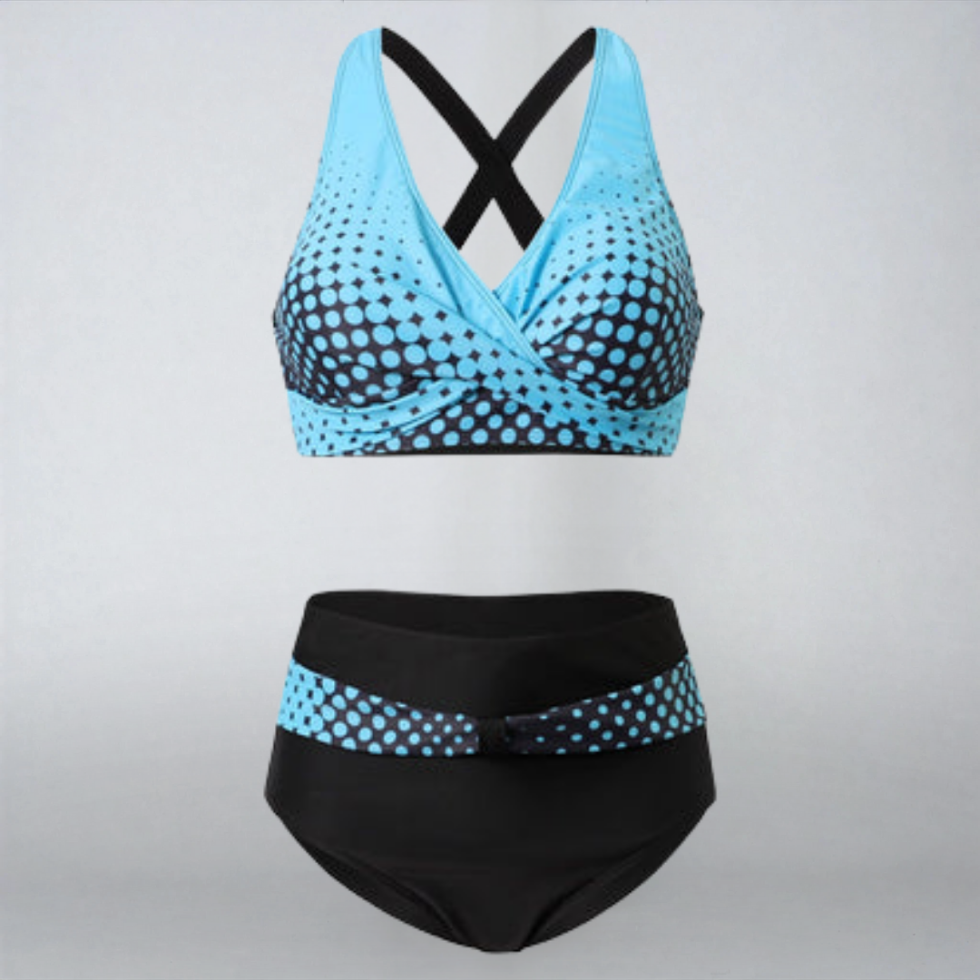 Luxsse | Bikini Colorato “Vetra” con Fasce Trendy e Top Supportivo