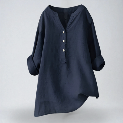 Elina | Camicia in Lino Fresca e Rilassata per le Giornate Estive