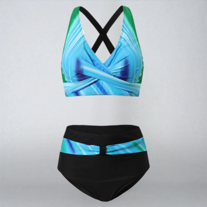 Luxsse | Bikini Colorato “Vetra” con Fasce Trendy e Top Supportivo