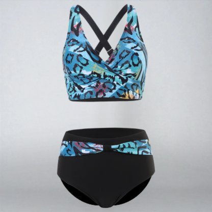 Luxsse | Bikini Colorato “Vetra” con Fasce Trendy e Top Supportivo