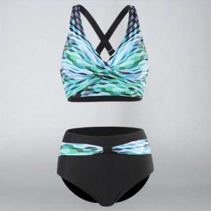 Luxsse | Bikini Colorato “Vetra” con Fasce Trendy e Top Supportivo
