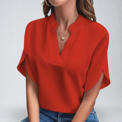 Gianna™ | Camicia con Collo a V Morbida e Raffinata