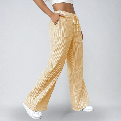 Liana™ | Pantaloni Estivi a Strisce – Eleganza e Comfort Quotidiano