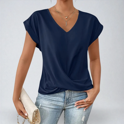 Claudia™ | T-shirt Casual con Scollo a Cuore [1 Acquistata, 1 in Omaggio]